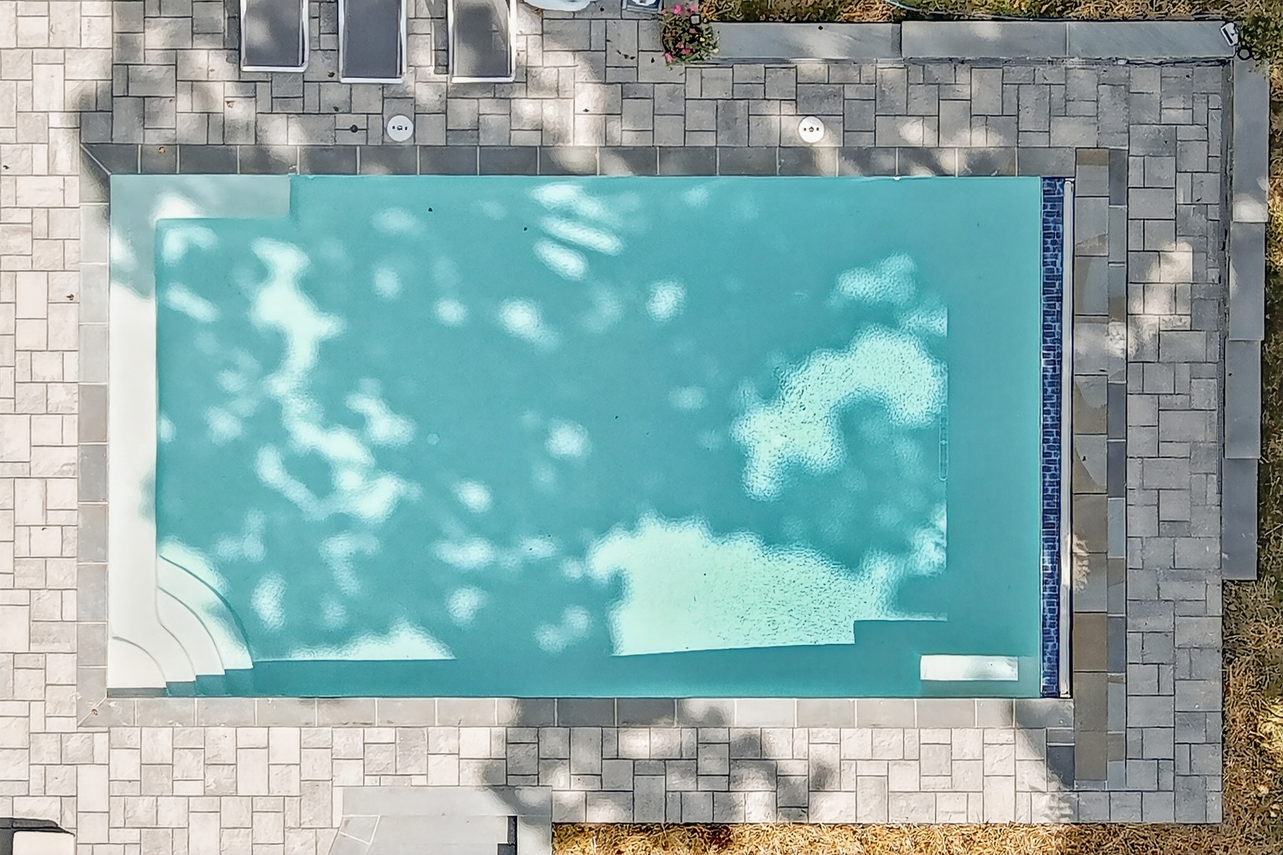 residential backyard pool