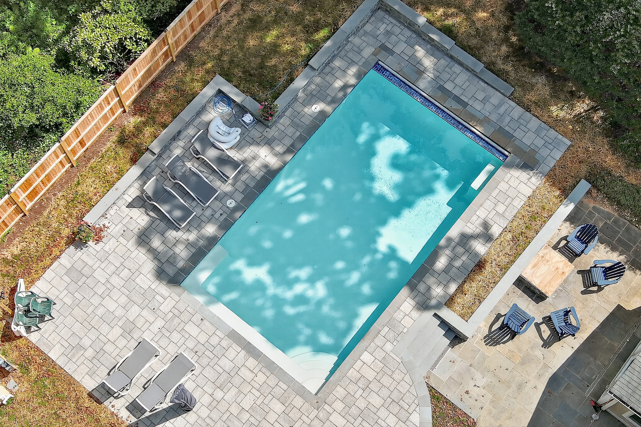 residential backyard pool