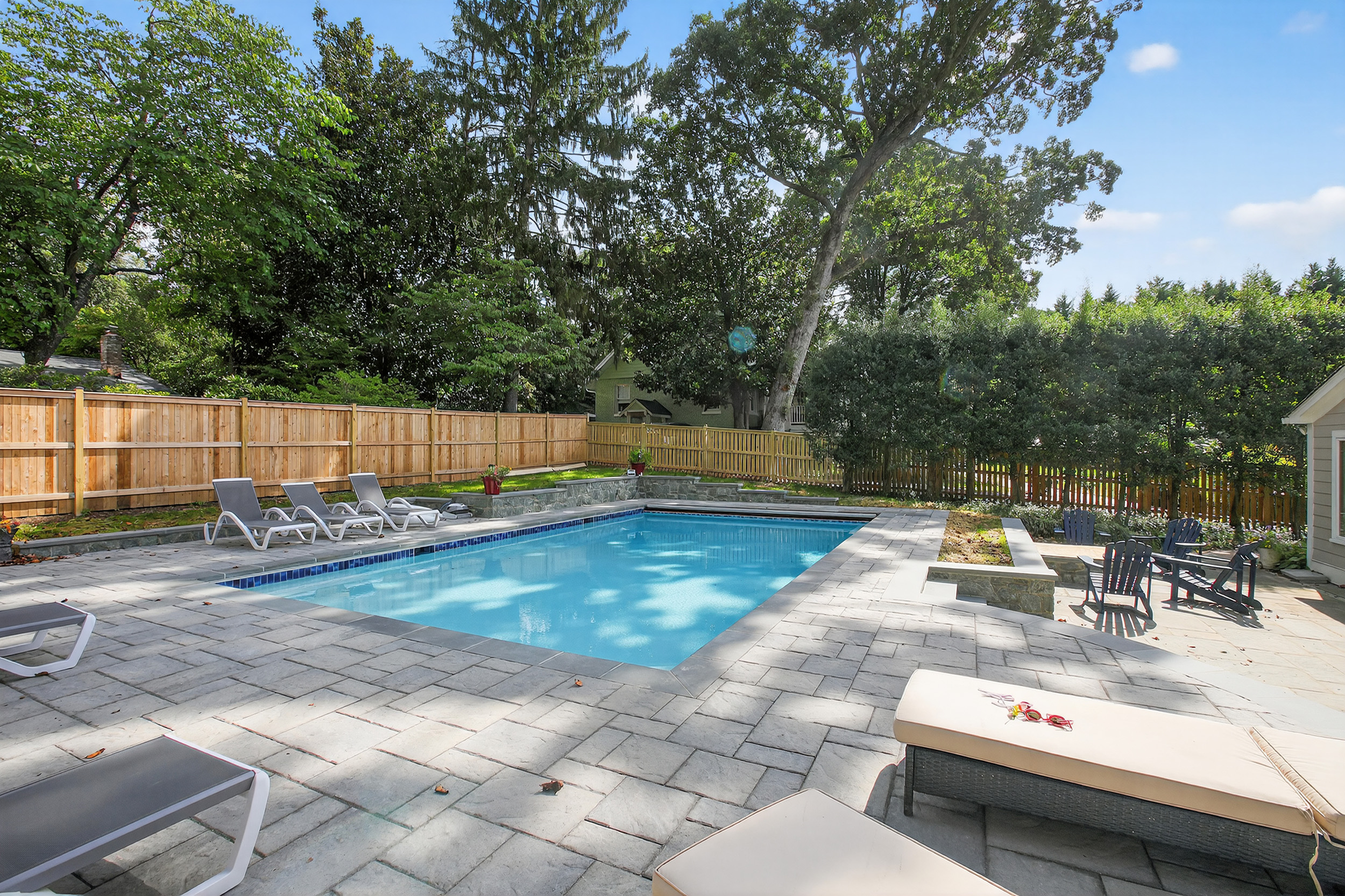 residential backyard pool