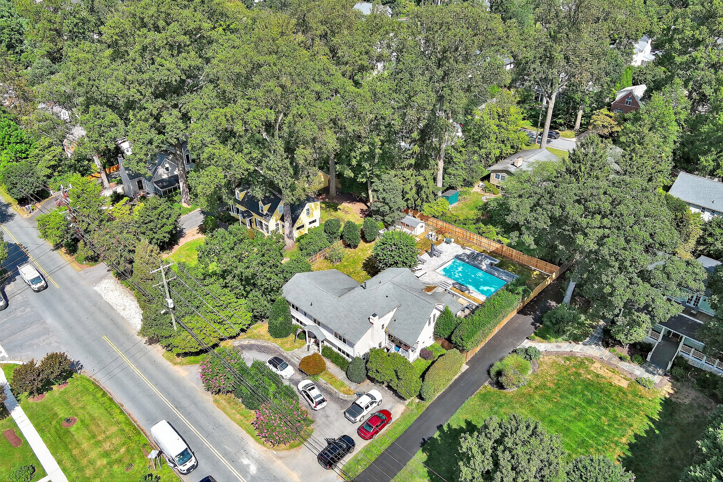residential backyard pool
