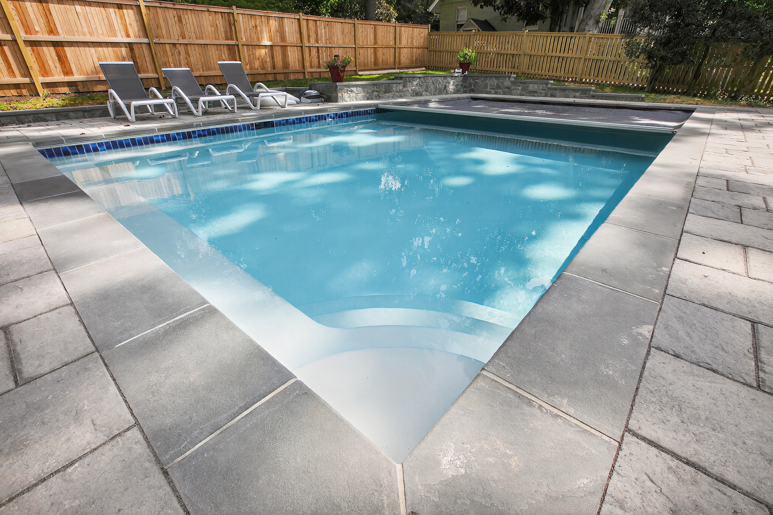 residential backyard pool