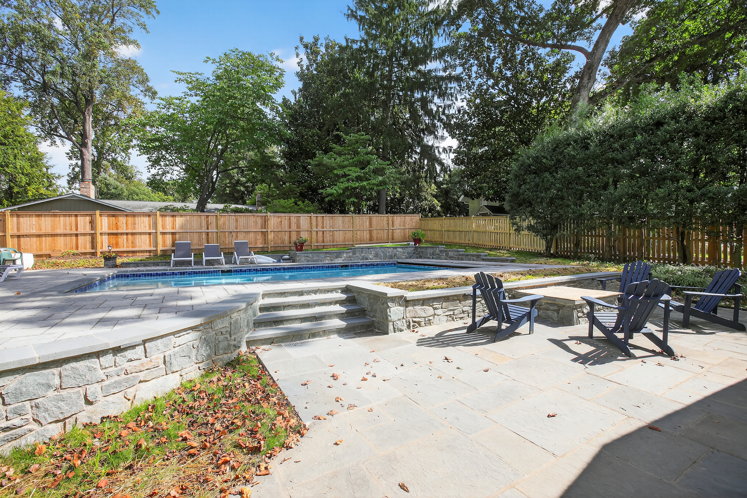 residential backyard pool