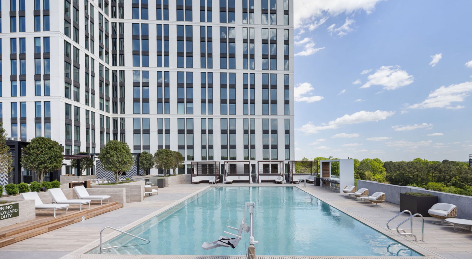 residential rooftop pool
