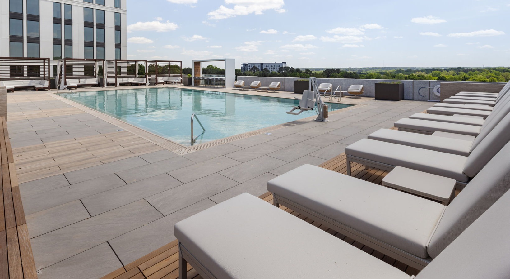 residential rooftop pool